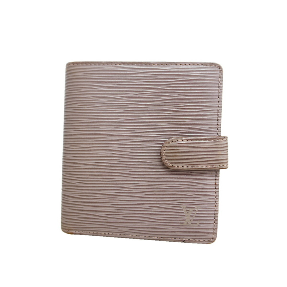 Louis Vuitton Epi Portefeuille Compact Wallet M6355B Lilac Ladies